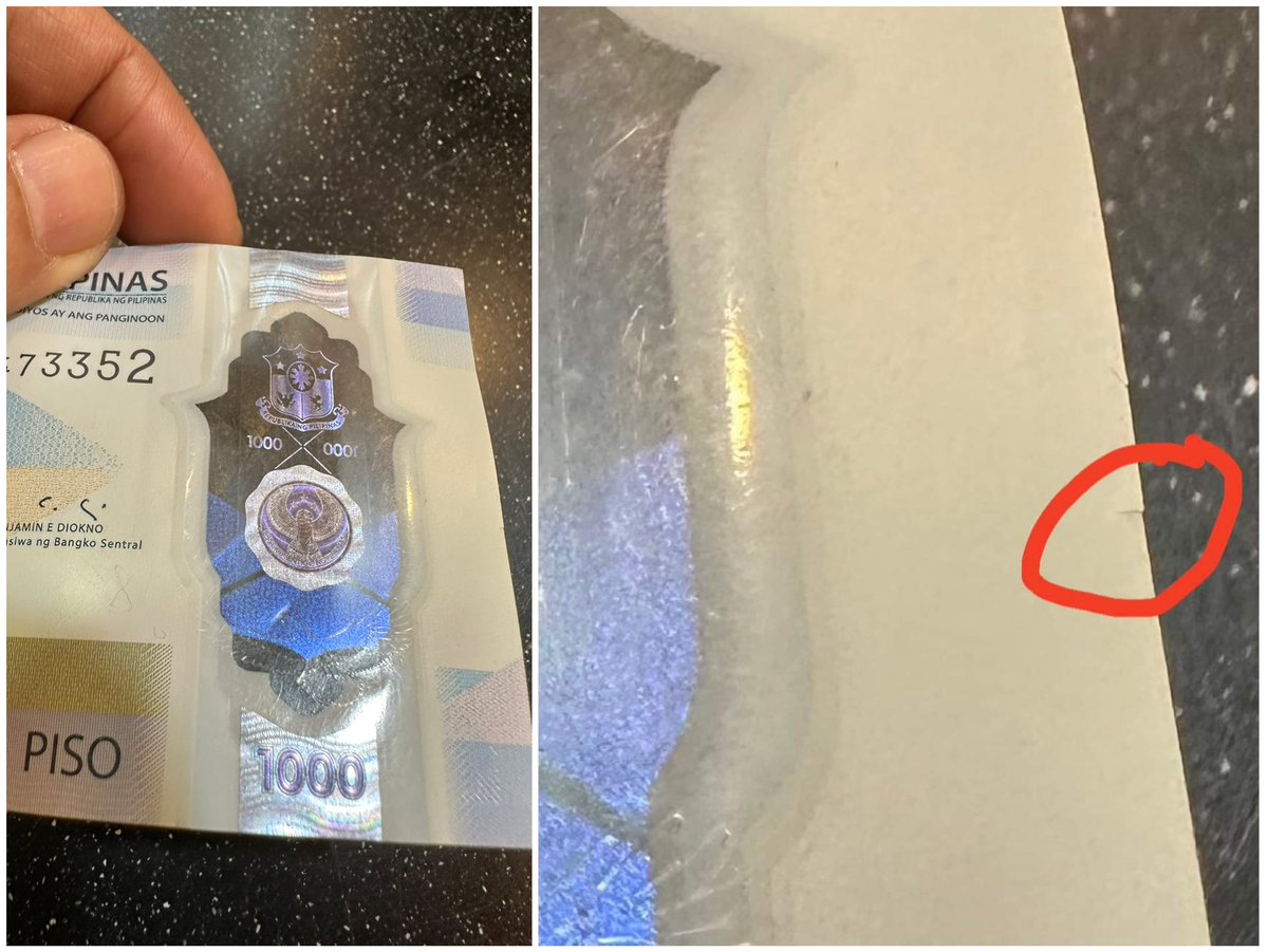 kiddydoc67's tweet image. What do you think? Is this enough reason to reject my money buying groceries from #SMHypermarket @smsupermalls. I didn’t even see it until I zoomed in. Kudos to Ate Cashier Girl 👏 and your Bisor na  #eagle👀#smpoorcustomerservice. Valid po ba to @BangkoSentral @DtiPhilippines?