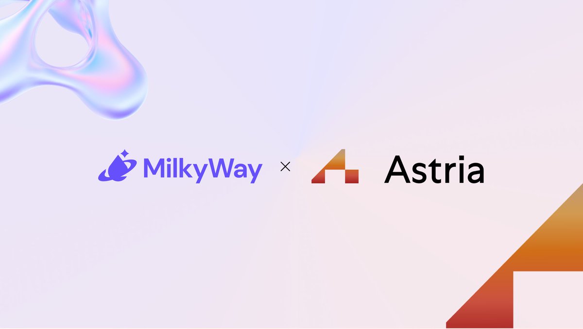 milkTIA is powering Modularity!! 🥛 Centralisation contradicts crypto's ethos, yet rollups often rely on a single sequencer for quick, cost-effective transactions. This convenience sacrifices independence and censorship resistance to one trusted entity. 👋 Meet @AstriaOrg,…