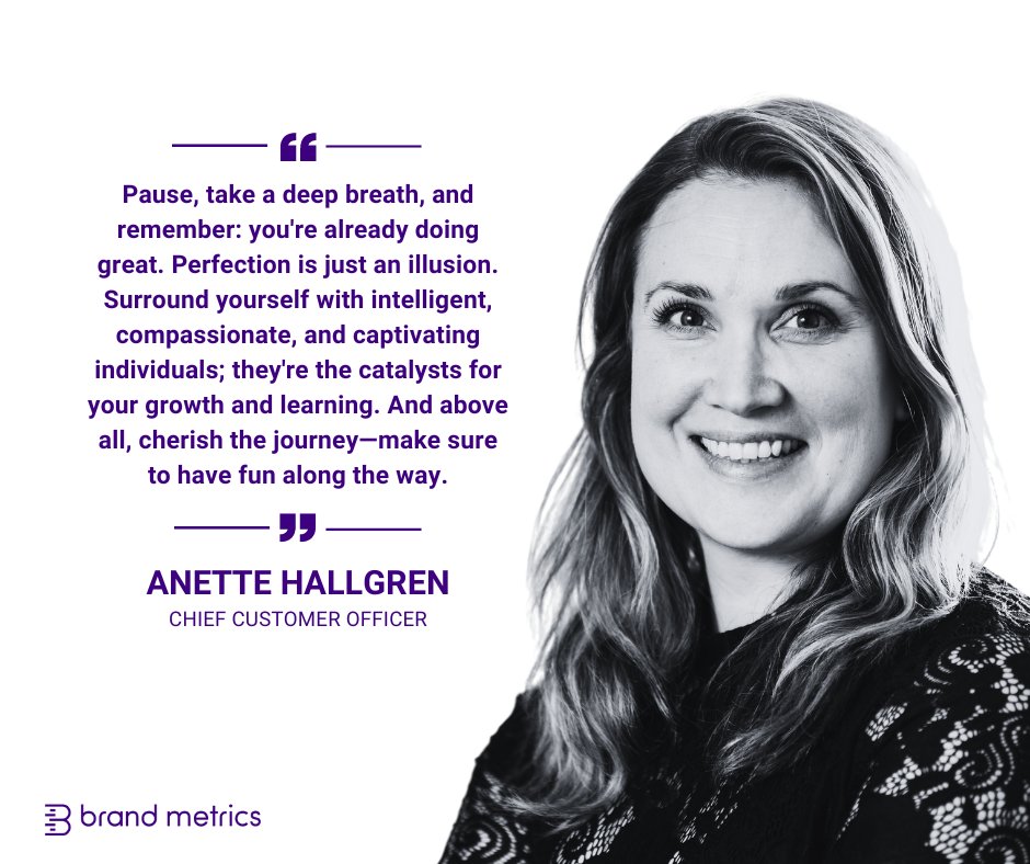 It's a new week, and let's kickstart it in the best way possible by delving into Anette's experiences and thoughts on what it's like to be a woman in the tech industry. 

Stay with us to learn more from our wonderful women in tech at Brand Metrics!