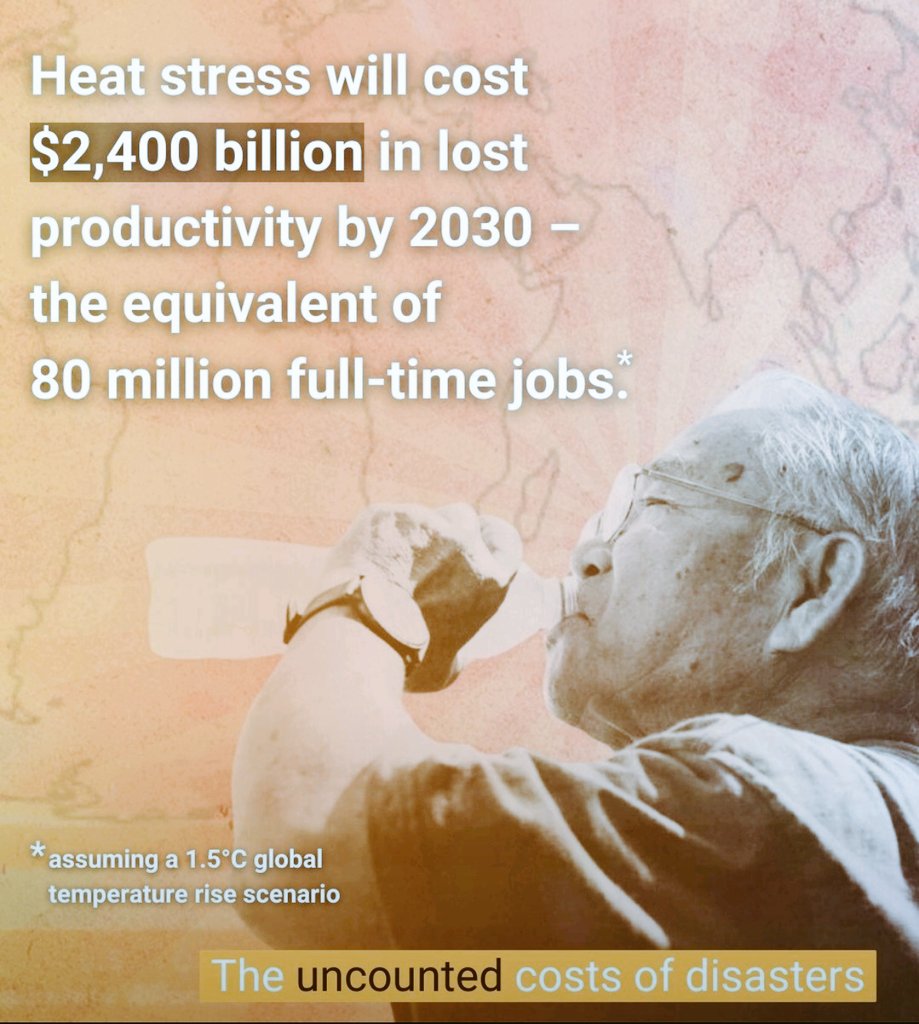 The cost of #ClimateCrisis leading to #heatstress and ill health. #SenegalVote #MoscowAttack #Moscow #world #chdgroup #eciph