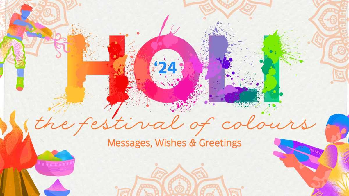 “Happy Holi to all! Let’s celebrate the festival of colors with joy and harmony. May this Holi bring vibrant hues of success and prosperity to everyone. #Holi #CGST #FestivalOfColors”