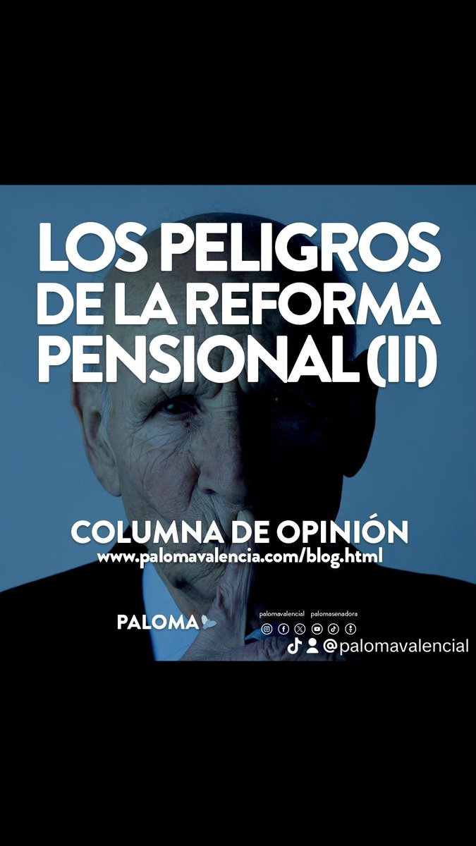 PalomaValenciaL's tweet image. #Alerta🚨 | La reforma pensional establece que “los recursos del sistema son de naturaleza pública”. Esto equivale a una expropiación de las pensiones. 

Columna de opinión.
⬇️⬇️⬇️⬇️
palomavalencia.com/blog/144-los-p…