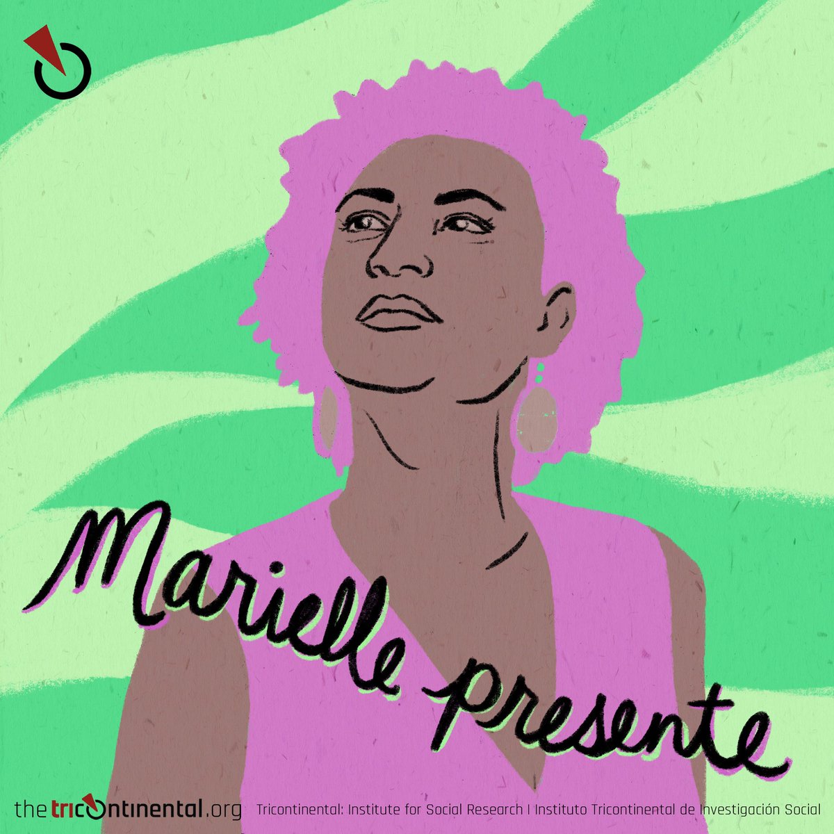 I made the drawing after #MarielleFranco and #AndersonGomes were murdered in Rio, around the time that I moved to Brazil. That was six years ago. Let’s hope to finally see some justice. #MariellePresente!