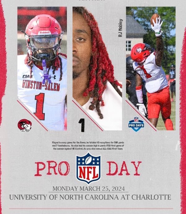 It’s Pro Day!!! Good luck RJ!