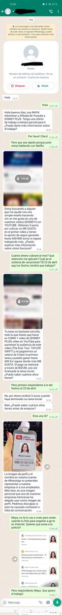 SrMorix's tweet photo. Yo he perdido un trabajo muy bien pagado, pero la experiencia me ha servido para recordar lo importante que es la búsqueda inversa de imágenes. Maya, si me estás leyendo, por favor desbloquéame en Whatsapp, que Netflix al final me ha dicho que no https://t.co/ER8pbUpI5S