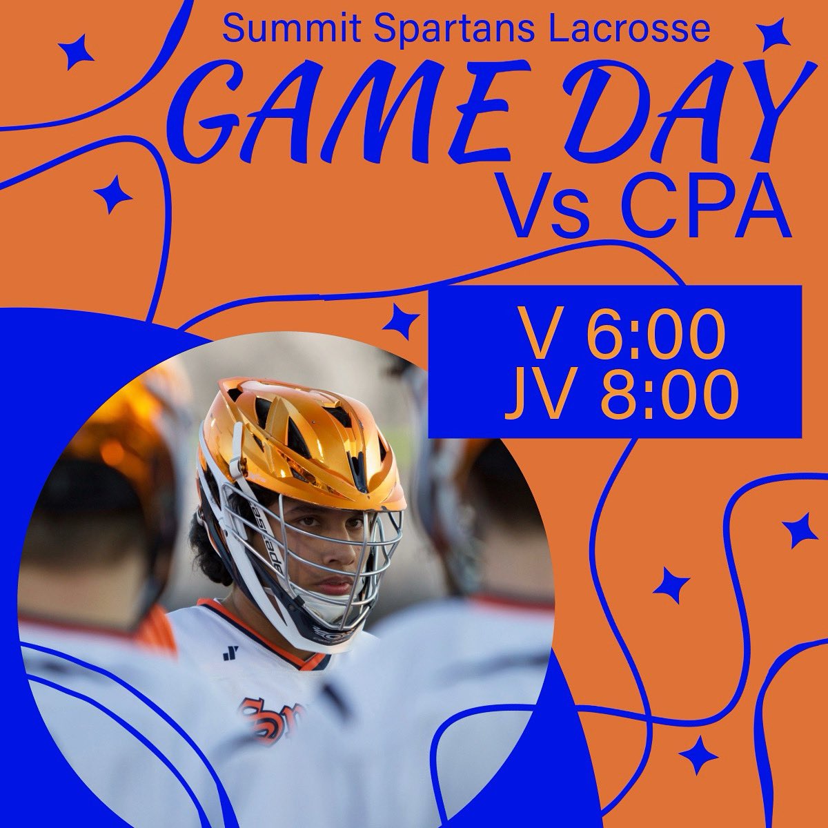 IT’s GAME DAY! 🥍🥍🥍

📆 Monday, 3/25
🆚 CPA
🏟️ Summit High School Stadium
📍 Spring Hill, TN
⏰ V 6:00, JV 8:00
🎟️ $5 at the gate, cash preferred, $20 max per family, children under 3 are Free.