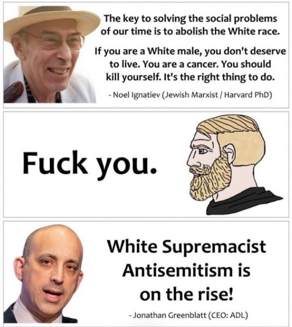 I am a white male with no issue regarding my skin color or anyone else's. To me, skin color is irrelevant. What matters are character and attitude, setting me apart from true supremacists like Noel Ignatiev and Jonathan Greenblatt.