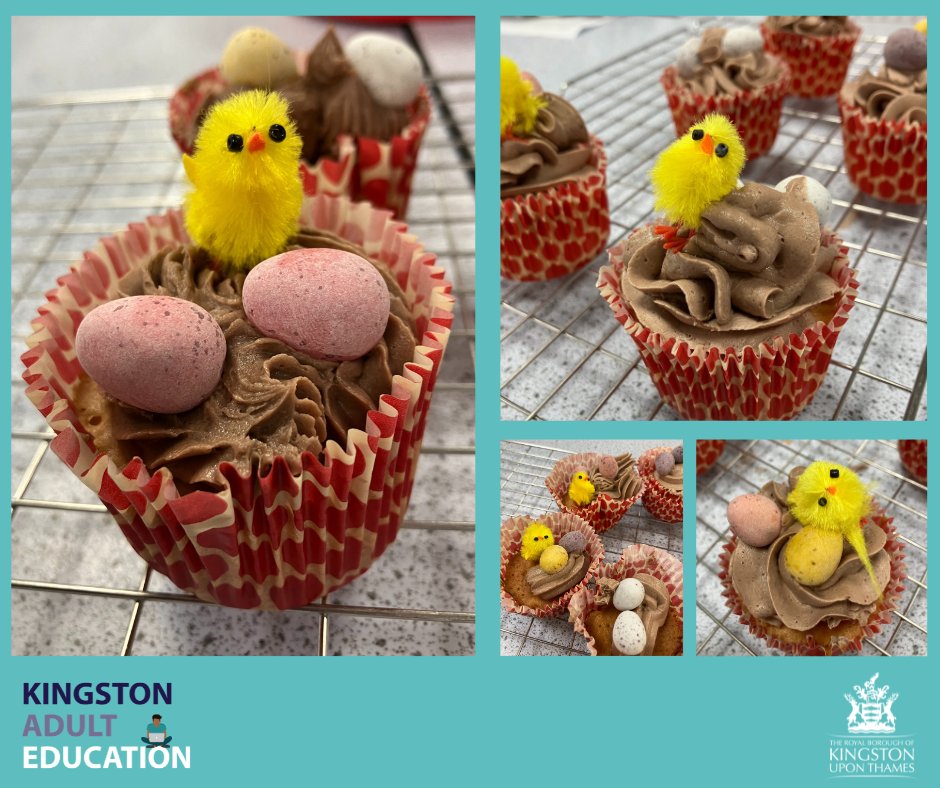 Easter treats came early last week when our LLDD learners made these delicious chocolate cakes. Cookery classes take place on Monday & Thursday from 19:00 to 21:00 at Richard Challoner School, KT3 5PA. Next course starts w/c 15/04/24. Email communitylearningkae@kingston.gov.uk