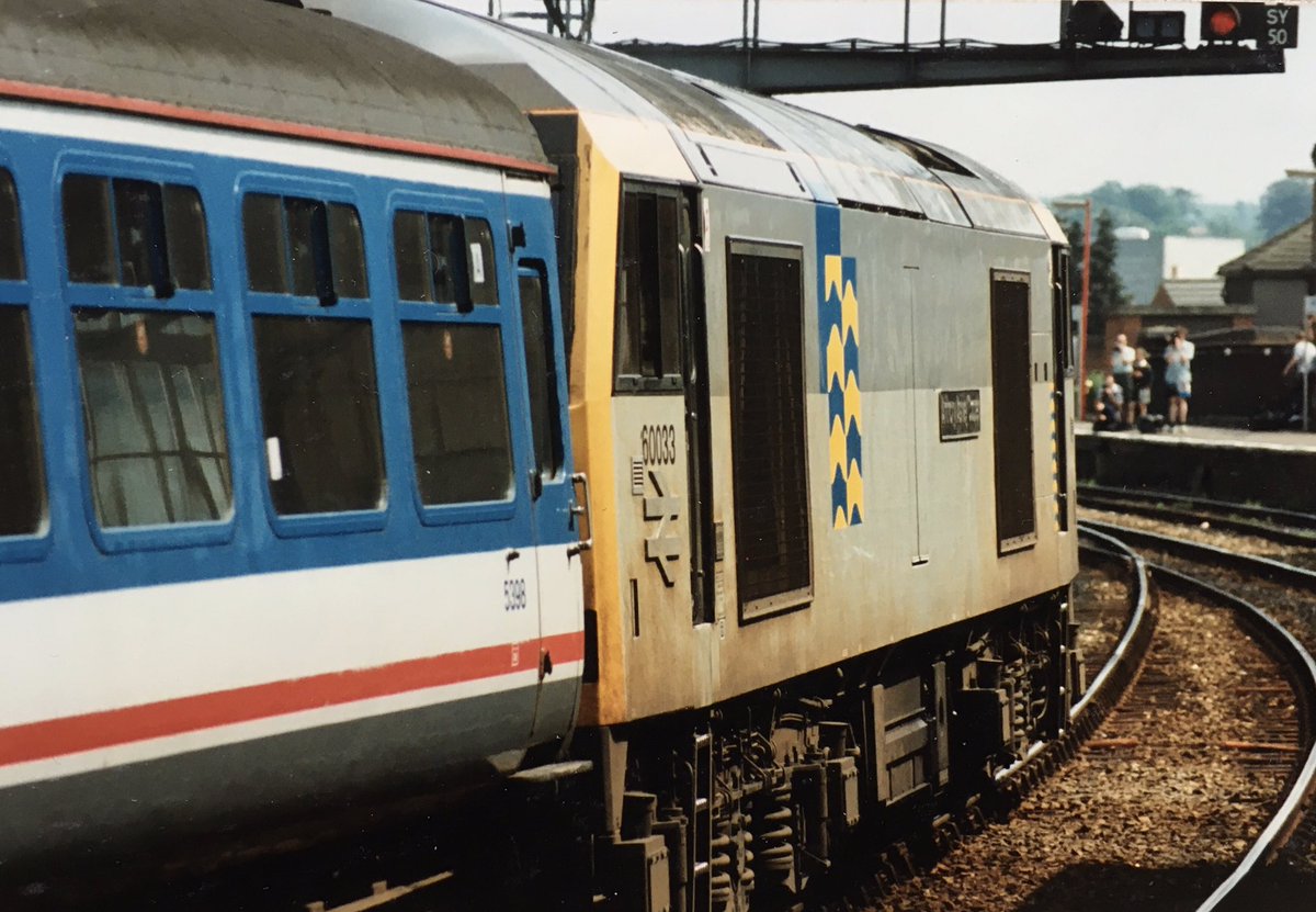 Towards the end of class50 operations NSE organised and enthusiast day featuring alternative traction in their Exeter - Waterloo services. Salisbury was the change over location and was a mecca for traction fans.  Here are a few of the participants #class50 #class47 #class60.