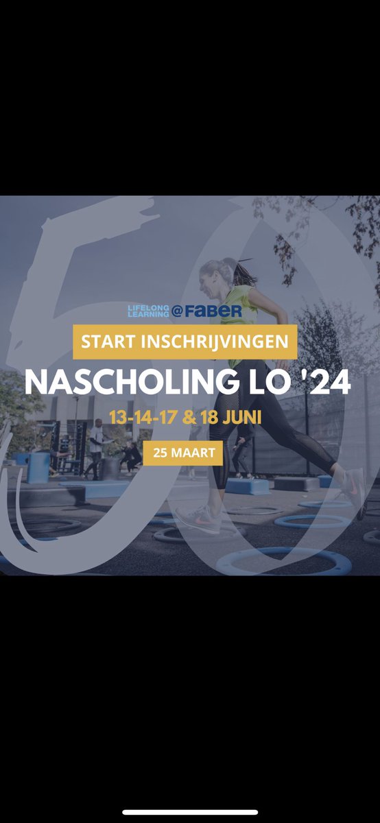 De inschrijvingen voor onze 50e nascholing voor leraren Lichamelijke Opvoeding staan open!! Bekijk het programma hier👇👇

faber.kuleuven.be/nl/lll/aanbod/…