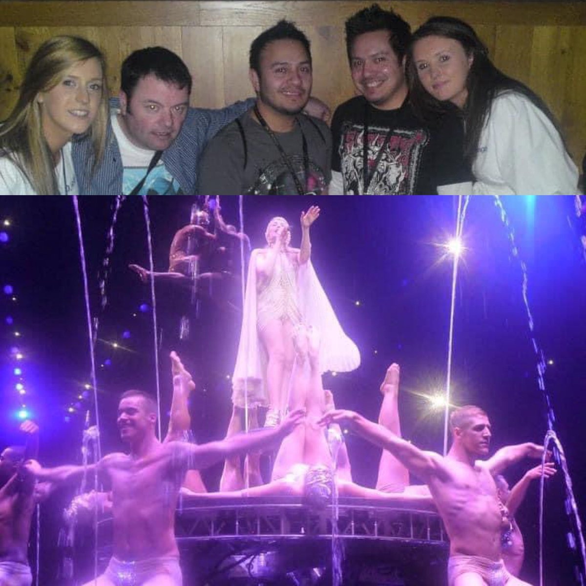 This day 13 years ago I was in the splash zone at Kylie’s Aphrodite tour in the 3 arena in dublin for the 1st of 2 nights. Here is 2 photos the 2nd one is in the vip bar before the concerts with some Kylie fans.