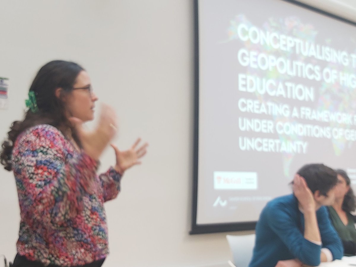 Tristan McCowan (@mccowantristan) on Twitter photo Hannah Moscovitz and <a href="/DrEmmaHW/">Dr Emma Harden-Wolfson</a> put forward a generative framework for understanding the new geopolitics of higher education
#HEgeopolitics Hannah Moscovitz and <a href="/DrEmmaHW/">Dr Emma Harden-Wolfson</a> put forward a generative framework for understanding the new geopolitics of higher education
#HEgeopolitics