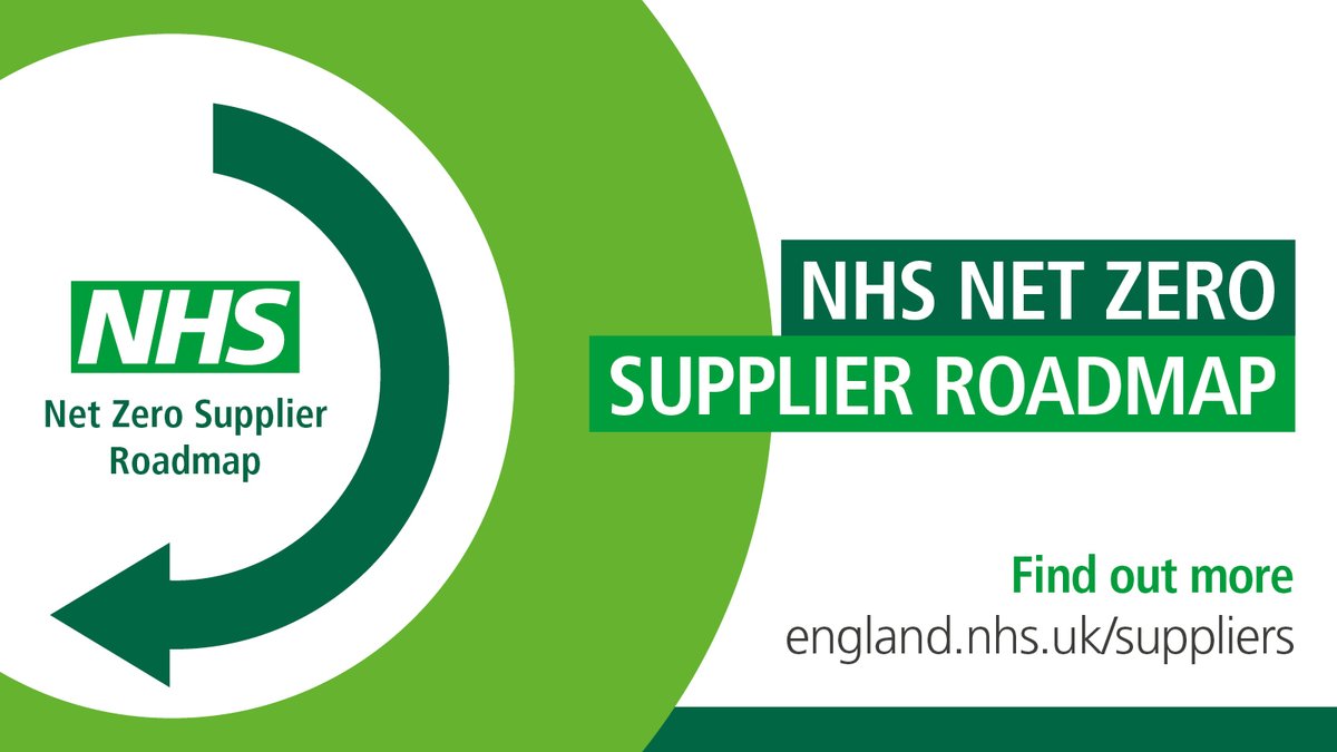 The NHS has committed to reaching net zero by 2040 for the emissions we control directly, and by 2045 for the emissions we influence, through the goods, services, and works that we buy.

Find out more about the #NHS Net Zero Supplier Roadmap.

england.nhs.uk/suppliers

#GreenerNHS
