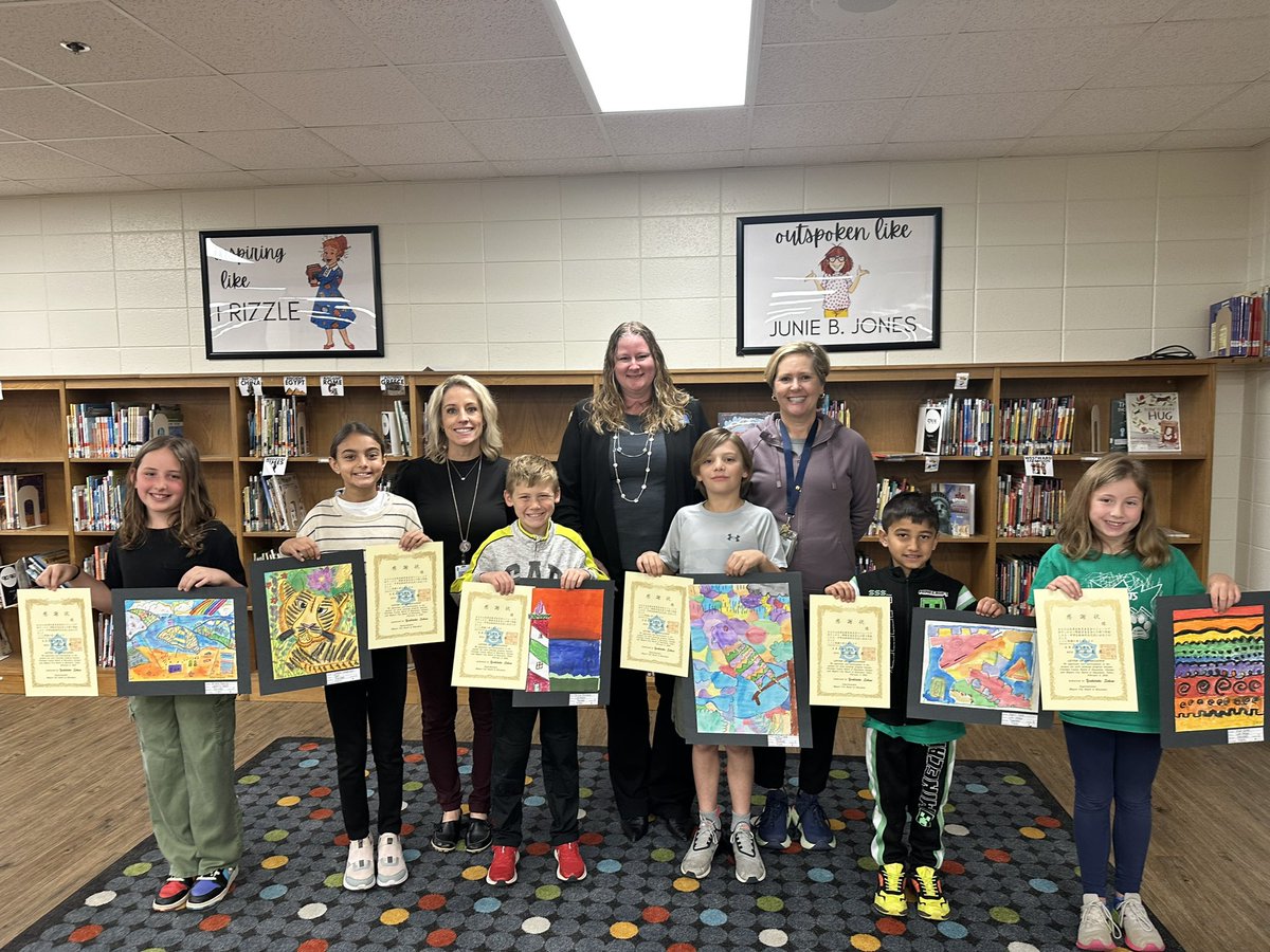 Amazing way to start off my day recognizing these talented student artists at Bascomb ES! Their artwork has returned from Meguro, Japan where it was on display for the entire community for the Japanese Art Exchange! Congrats Bobcats! #ccsdfinearts <a href="/CherokeeSchools/">Cherokee Co. Schools</a> <a href="/bascombbobcats/">Bascomb Elementary</a>