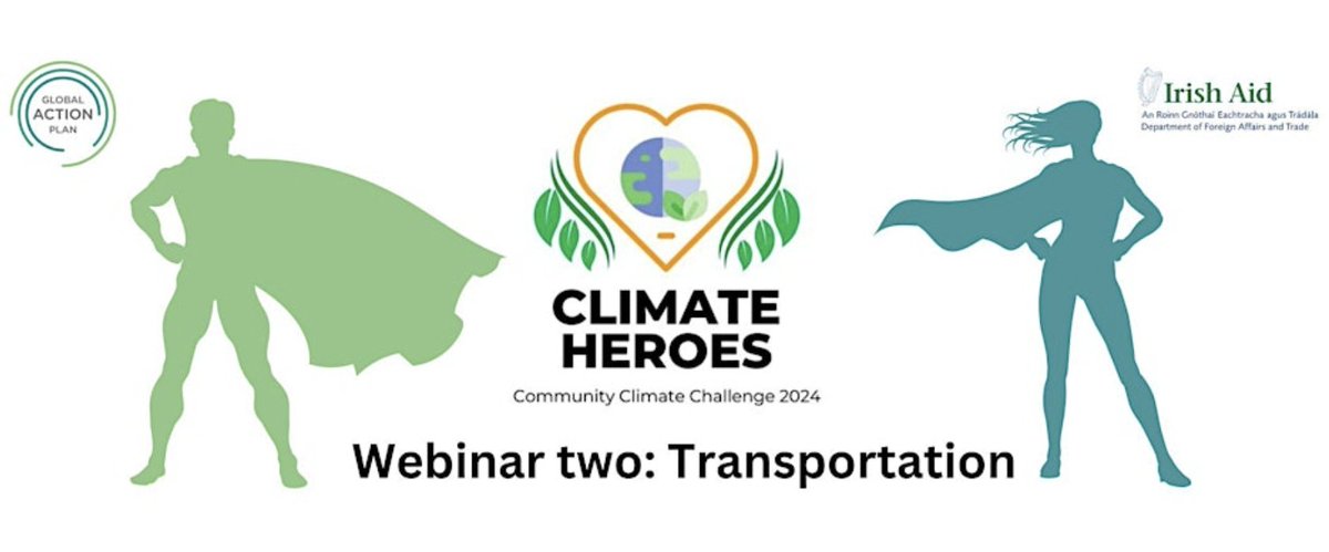 Join us for the second event in the 'Climate Heroes' webinar series.  

Register for this FREE event via eventbrite.ie/e/climate-hero…

#climateaction #Ireland #communityaction #takeaction #takepart #activecitizenship