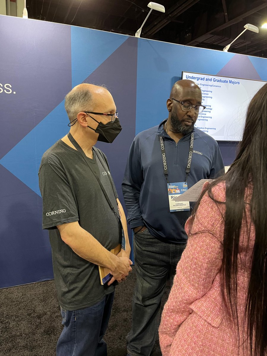 Thank you to everyone who joined us at #NSBE50!
We had an amazing time at the 50th Annual Convention of the National Society of Black Engineers. It was a pleasure meeting so many talented individuals and discussing internship and career opportunities.
#CorningTalent