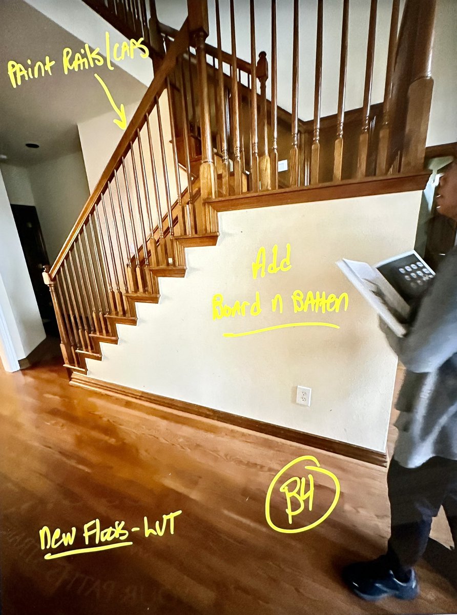 marlonAllen1405's tweet image. Staircase Makeover Completed ☑️ #homeservices #dfwcontractor  #remodel #renovation #restoration