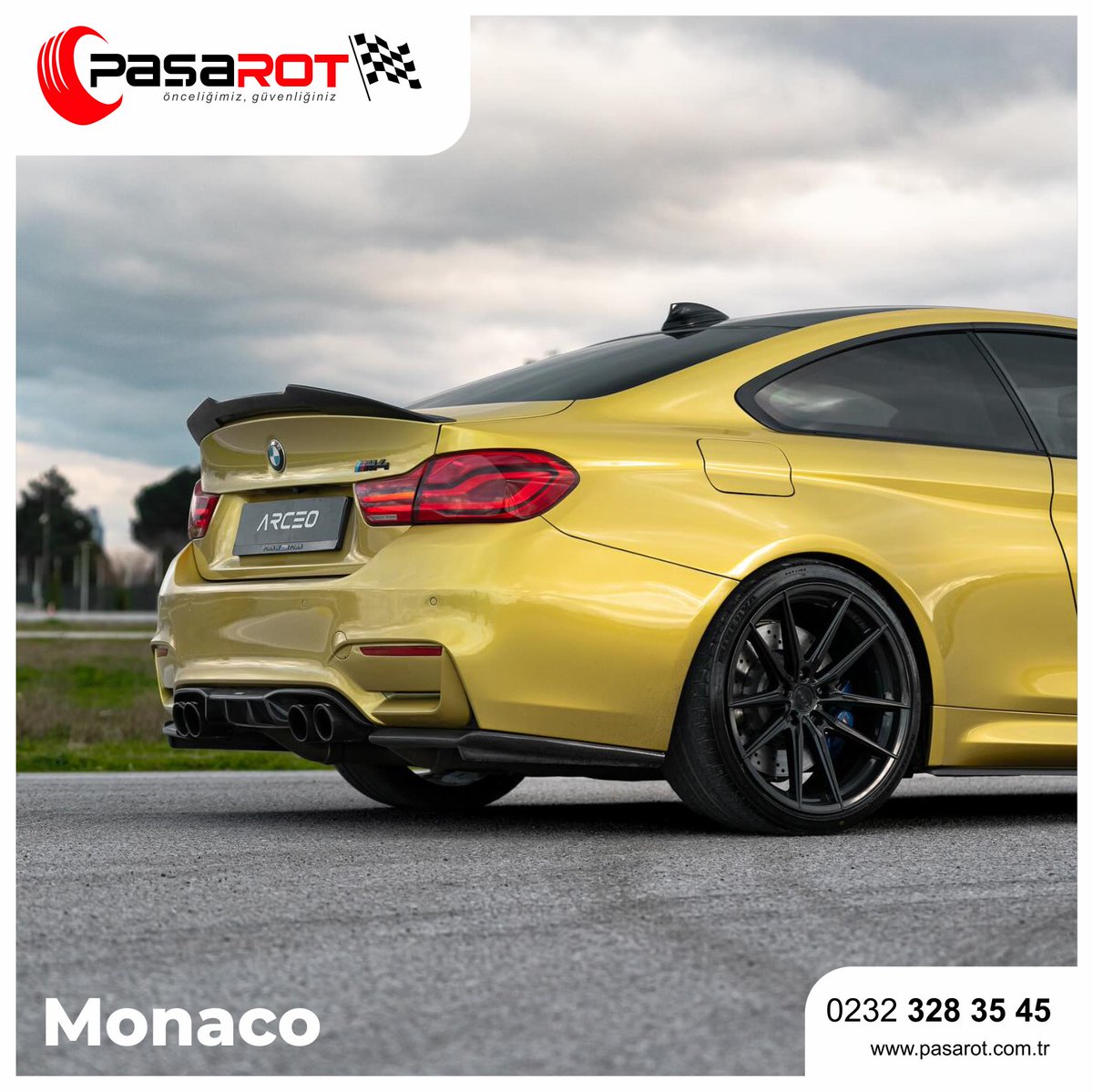 BMW M4'ü diğerlerinden öne çıkaran bir dokunuş: Monaco!

#PaşaRot #ArceoWheels #ArceoMonaco