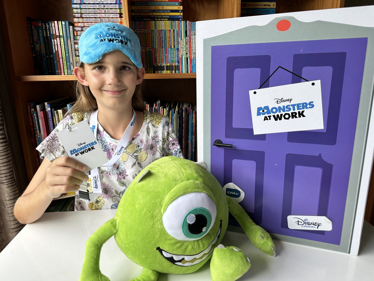 The new #MonstersatWork animated series premieres on #DisneyChannel (DSTV Channel 303) today at 15:15. To celebrate @Disney sent us an awesome Monsters at Work gift, packed full of delightful goodies to help pass our love of Mike and Sully on to our kids.