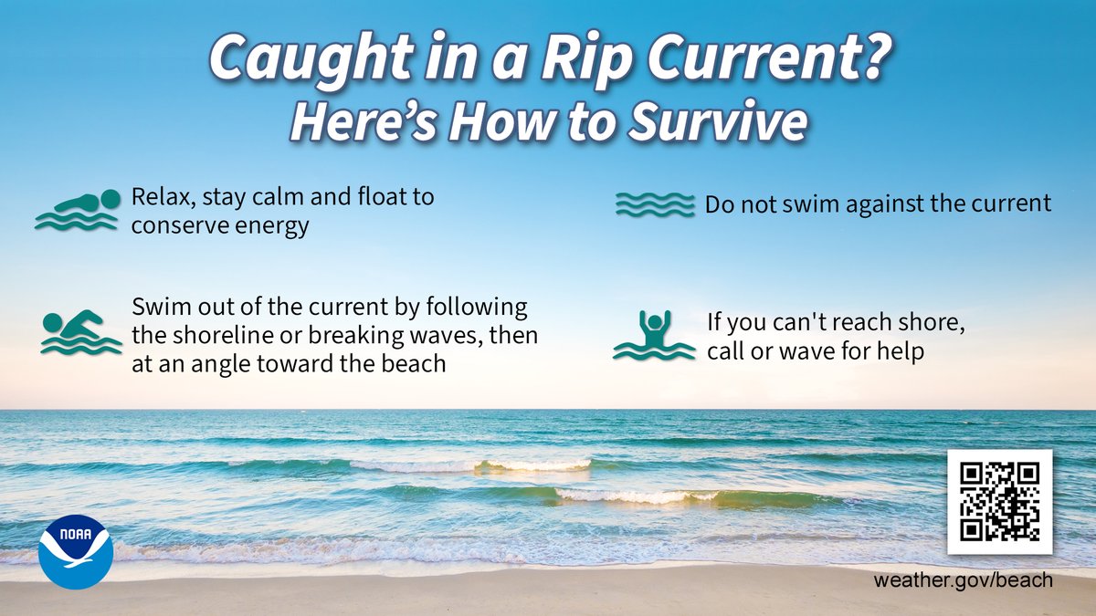 PGCountyOHS's tweet photo. Are you hitting the beach on your spring break vacation? π΄βοΈπποΈπ©΄
Many rip current drowning deaths are visiting tourists who live far from the beach and may not be aware of rip current risks.
Brush up on #RipCurrentSafety!
https://t.co/WXyPmFxN5F
#RespectTheBeach π https://t.co/XGZiB3TaL4