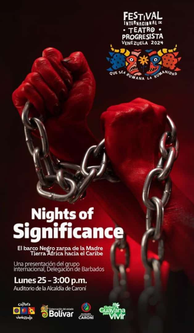 #25marzo En la 3era Edición del Festival Internacional de Teatro Progresista de Venezuela contaremos con la participación especial de la delegación Internacional de Barbados en nuestro Municipio Caroní  - Edo. Bolívar.
<a href="/OviedoPSUV/">Tito Oviedo</a>
<a href="/amarcanopsuv/">Ángel Marcano</a>
<a href="/VillegasPoljak/">Ernesto Villegas Poljak</a>
<a href="/fesitpven/">Festival Internacional de Teatro Progresista</a>