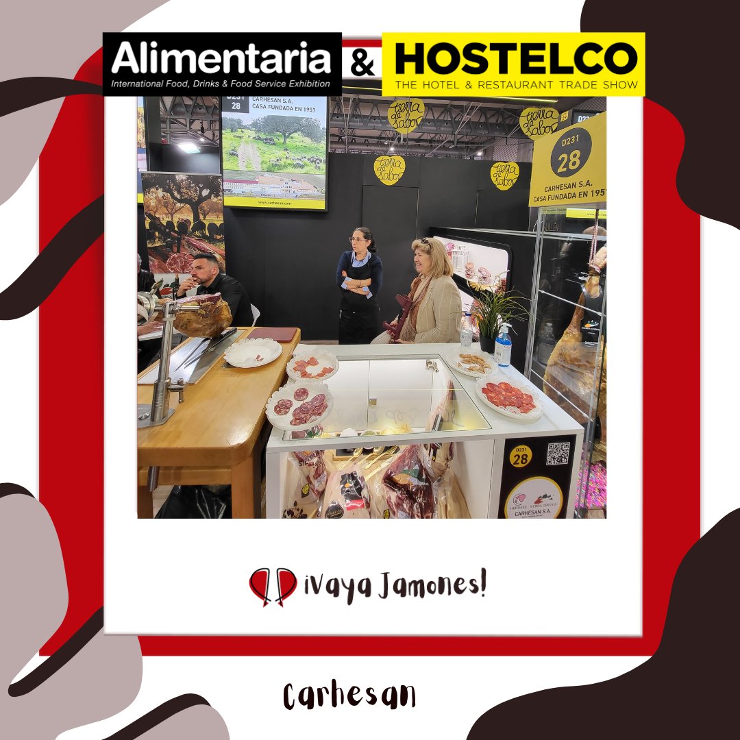 🌟 Descubre el auténtico sabor de la tradición con Carhesan.
 Desde 1955, hemos estado creando jamones y embutidos de primera calidad, cuidando cada detalle desde el origen. 🐖 

#Carhesan #SaborTradicional #CalidadInigualable  🥩#jamon #jamoniberico #vayajamones #alimentaria2024