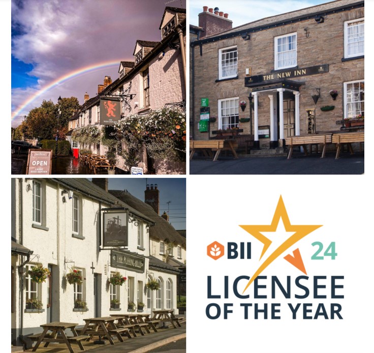 A huge congratulations to our business partners at The New Inn, Tywardreath, The Red Lion, Cricklade, and at The Puffing Billy, Exeter, who are quarter finalists for @BIIandBIIAB's Licensee of the Year Award (LOYA). The winners will be crowned on June 18 in London. Good luck!