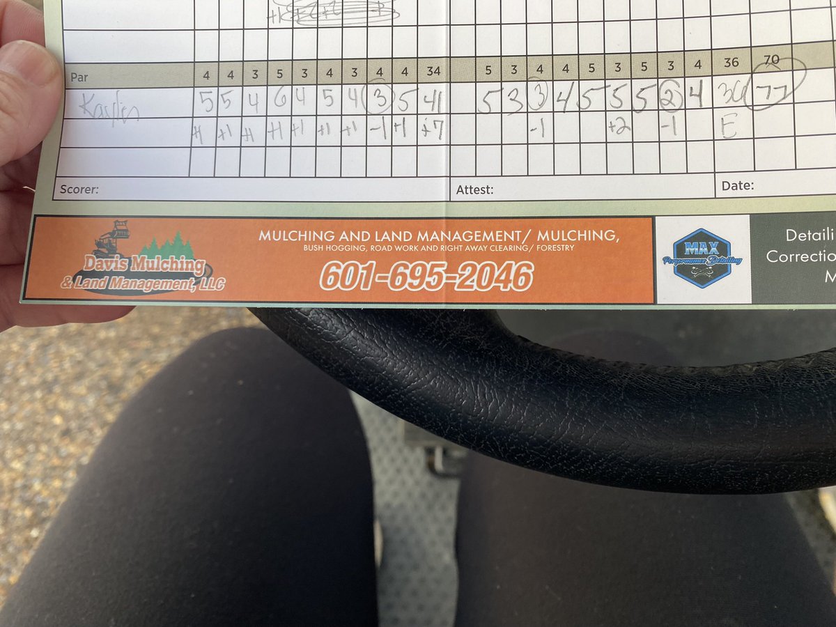 KaylinHester09's tweet photo. 77 yesterday from the Gold tees and a new set of irons!! Personal best! #freshmanyear #month10ofgolf https://t.co/46bsFwRy1Q