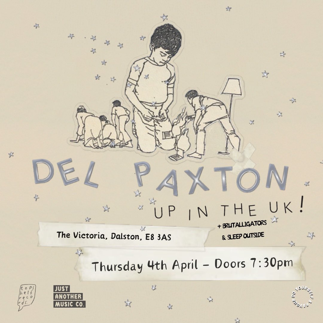 Rockers of London come forth, our next show is with @delpaxtonbflo & @brutalligators at The Victoria, Dalston. Tickets available here: dice.fm/event/7xo9b-de…