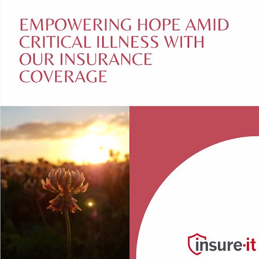 InsureitGroupHQ's tweet image. Facing a critical illness can be overwhelming. With Insureit's critical illness insurance, safeguard your future without financial worries. From medical bills to homecare, we've got you covered. #CriticalIllnessInsurance #ProtectYourPeace #Insureit