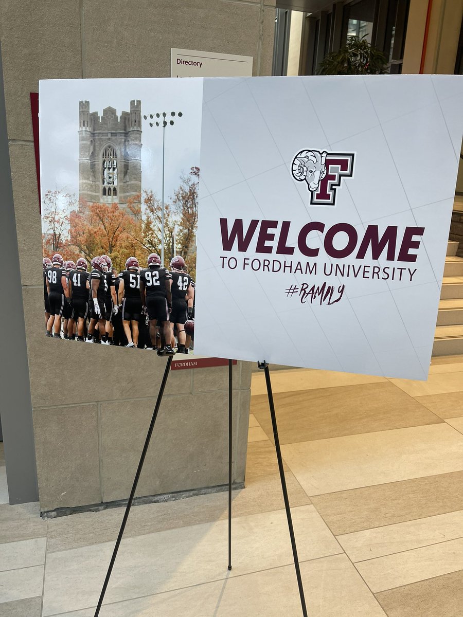 Had a great time at Fordham for junior day. Thank you @_CoachBurns for inviting me, it was great to experience the amazing campus and atmosphere.