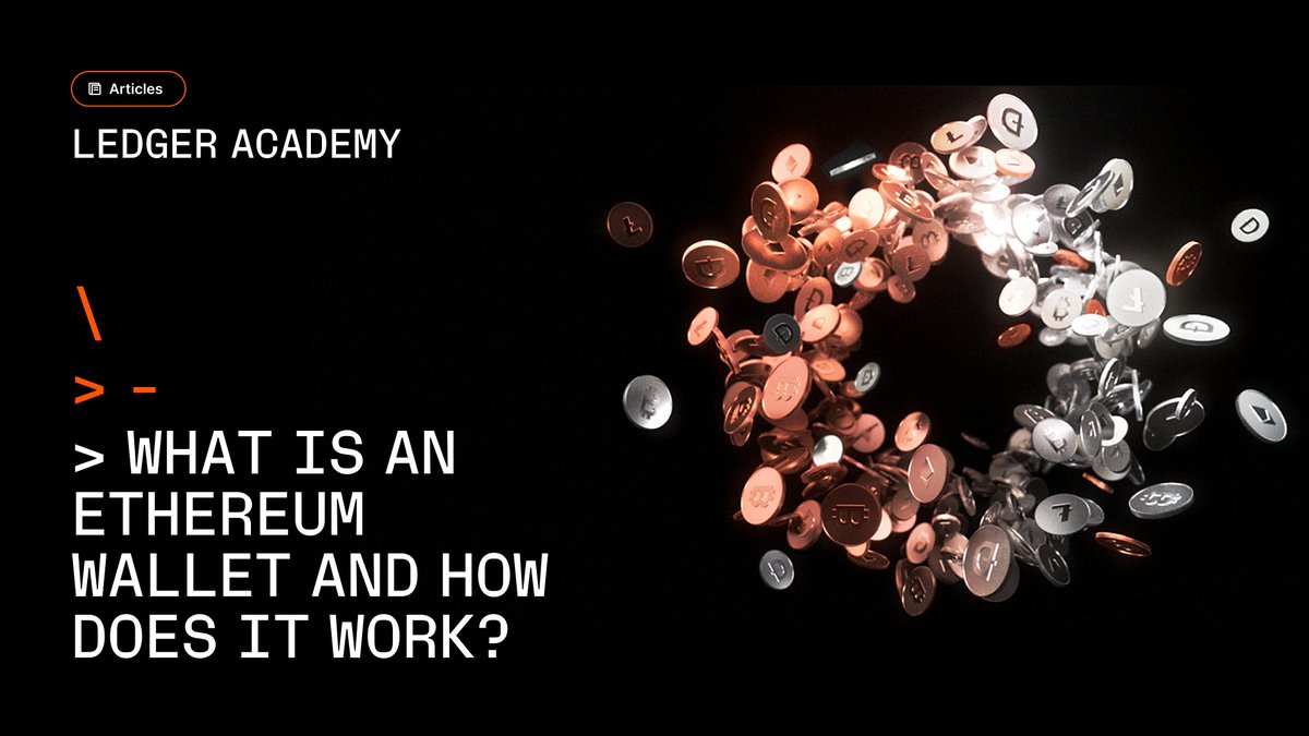 In short, an Ethereum wallet allows you to send, receive, secure, and manage your ETH and Ethereum tokens.

There are different types of Ethereum wallets that function slightly differently - let’s dive into how they work: ledger.com/academy/topics…