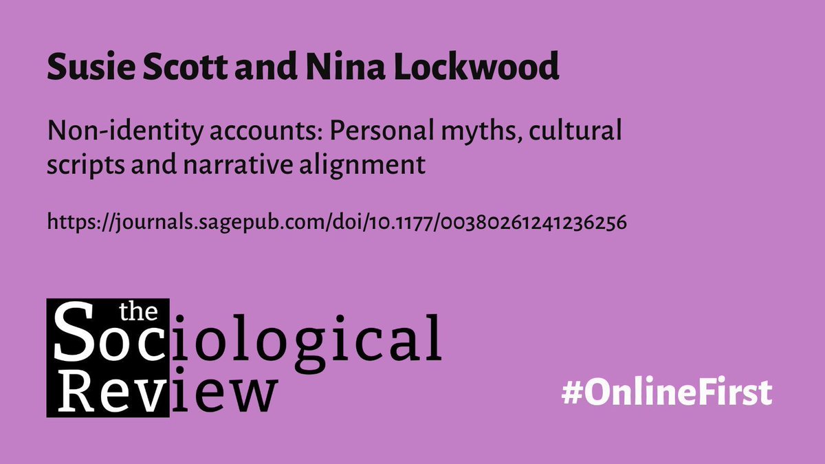 From heartbreak to bereavement & failure, what do our non-identities say about us? Susie Scott & Nina Lockwood @SussexUni @nothingresearch draw on life-writers’ tales of non-becoming to look at unlived lives, social scripts & roads not taken. #OpenAccess buff.ly/4cqnNTb