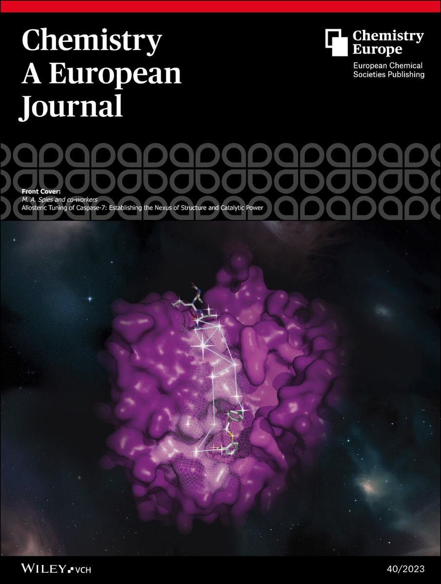 Congratulations to M. Ashley Spies' lab, whose work was selected for the July 2023 cover of Chemistry-A European Journal! To read the associated article, visit doi.org/10.1002/chem.2….