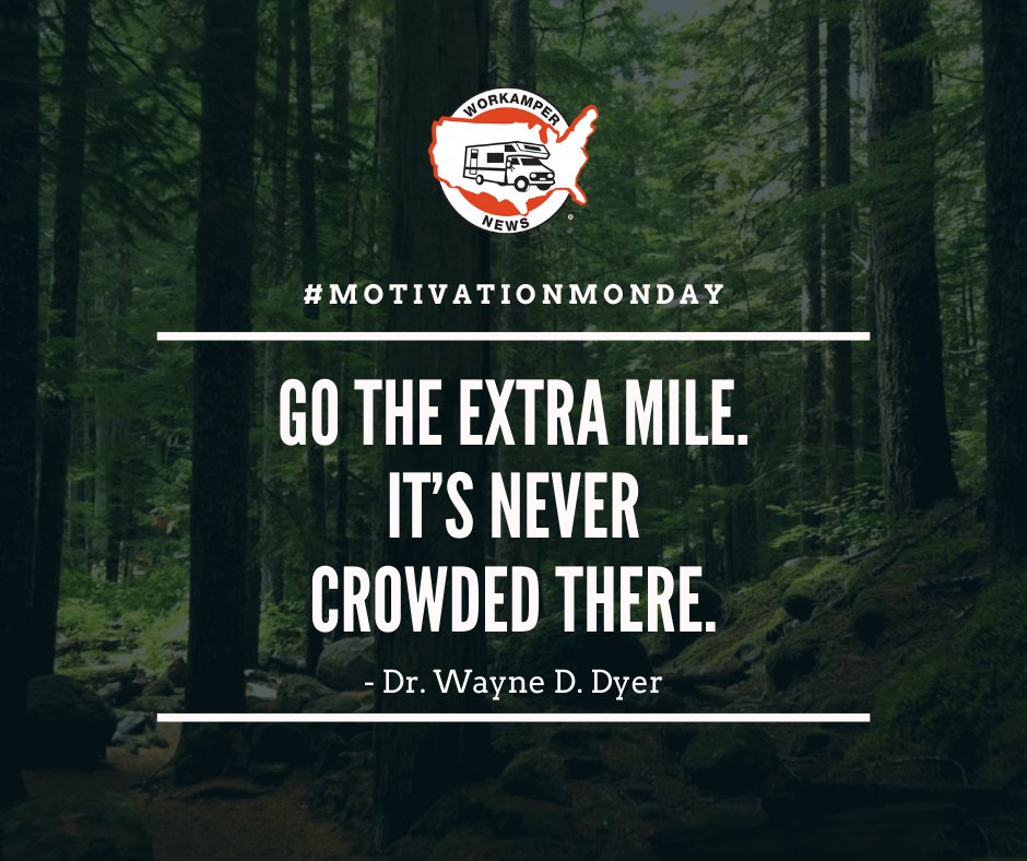 #MondayMotivation #Workamping #RVLife #FulltimeRV #Workamp #RVing #RVLivingFulltime #WorkCamp #WorkingRVers #EscapeTheOrdinary
