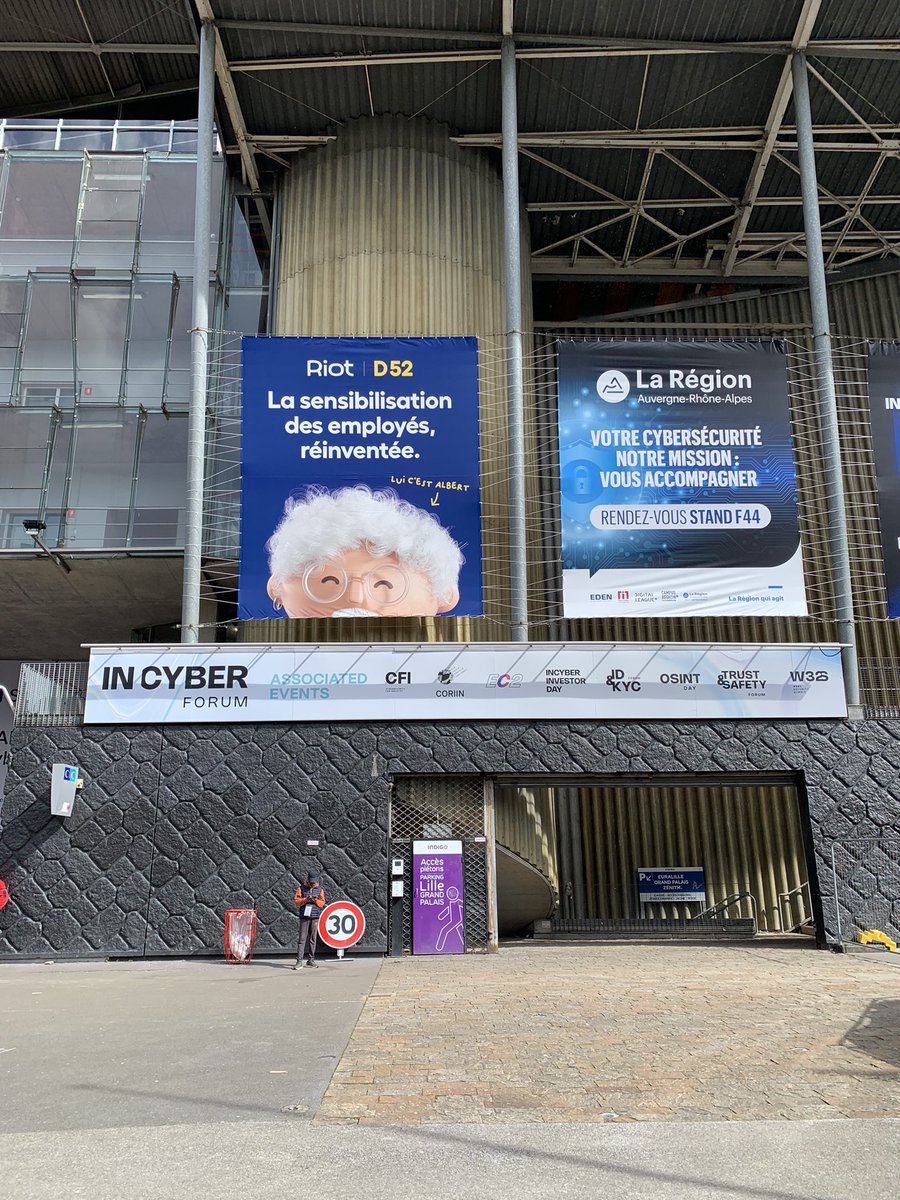 We come to check the venue!
Starts 2morrow
🚀 at @fic_eu  16th InCyber Forum at Lille France
Mar 26-28 🌐 Explore @lazarus_eu cybersecurity tools #devsecops 
We are EU pavilion Stand E24-8
Don't miss this great event!
europe.forum-incyber.com
 #AI #Cybersecurity  🛡️🔒#incyberforum