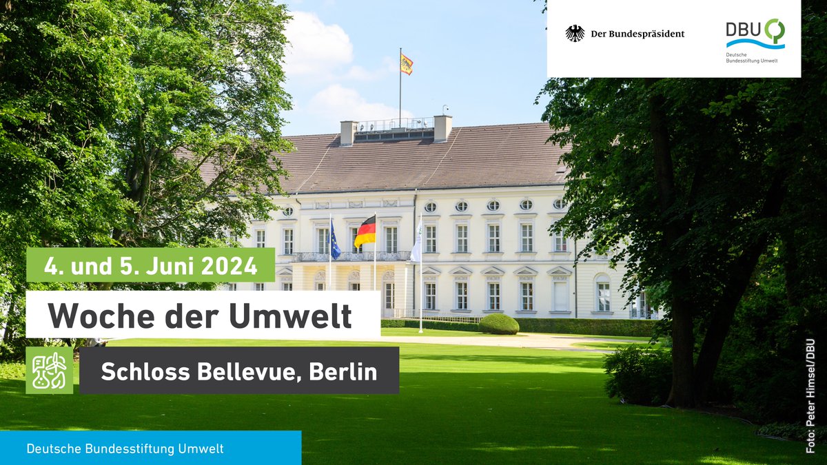 Trefft uns bei der #WochederUmwelt in Berlin! 🔖Am 4. und 5. Juni präsentieren wir die @FEdA_Biodiv an einem eigenen Stand im Garten von Schloss Bellevue. Wir freuen uns auf gute Gespräche über eine nachhaltige und biodiverse Zukunft!🦋🌷
@dbu #Biodiversitaet #artenvielfalt