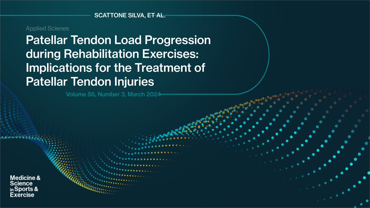 This study by Scattone Silva et al. aimed to evaluate patellar tendon loading profiles of rehabilitation exercises to develop clinical guidelines to incrementally increase the rate and magnitude of patellar tendon loading during rehabilitation. Read here: brnw.ch/21wIci2