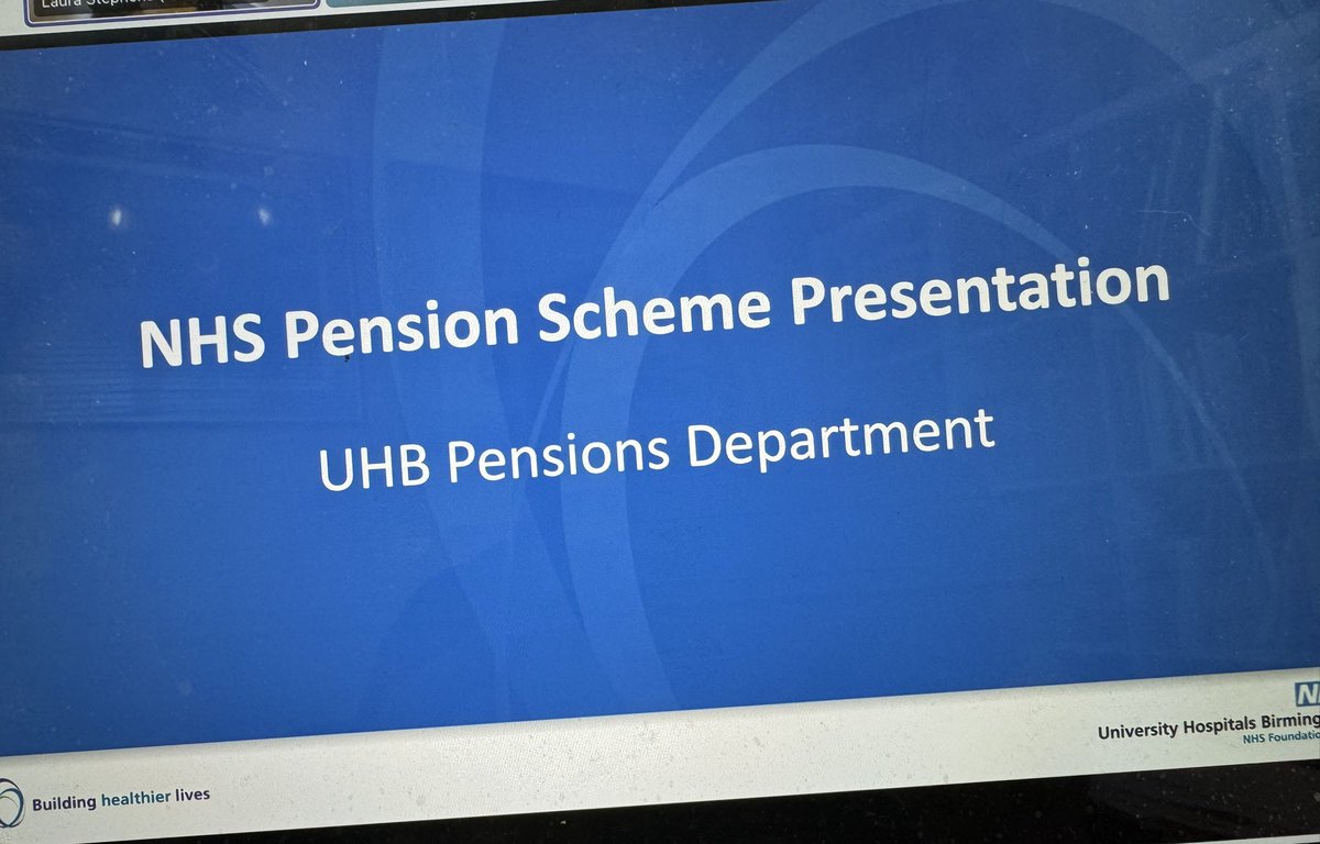 21 years NHS pension scheme membership - and likely at least same again until I can retire 😄, but huge thank you to the @uhbtrust Pensions Team for a really informative #NHSpensions webinar, so helpful 🙌💫