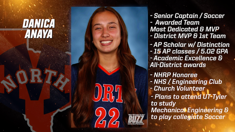 Congratulations to <a href="/mnhssoccer/">Lance Lovell</a> athlete Danica Anaya on being named the Dennis Baker State Farm Scholar-Athlete of the Week! <a href="/McKinneyNorthHS/">McKinney North HS</a>  youtu.be/149GSJ5lEq8?si…