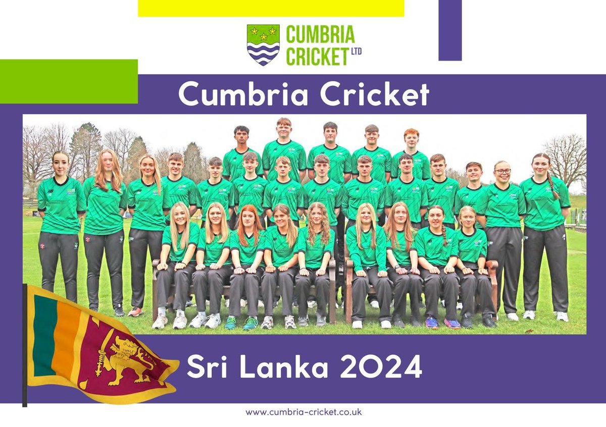Just a couple of days until we jet out to #SriLanka ⌛

Download our brochure to see the full itinerary and messages from staff and famous Cumbrian cricketers 👀

Thanks again to all our sponsors for making this experience of a lifetime happen. 🙌

buff.ly/494Gedi

#CCSLT
