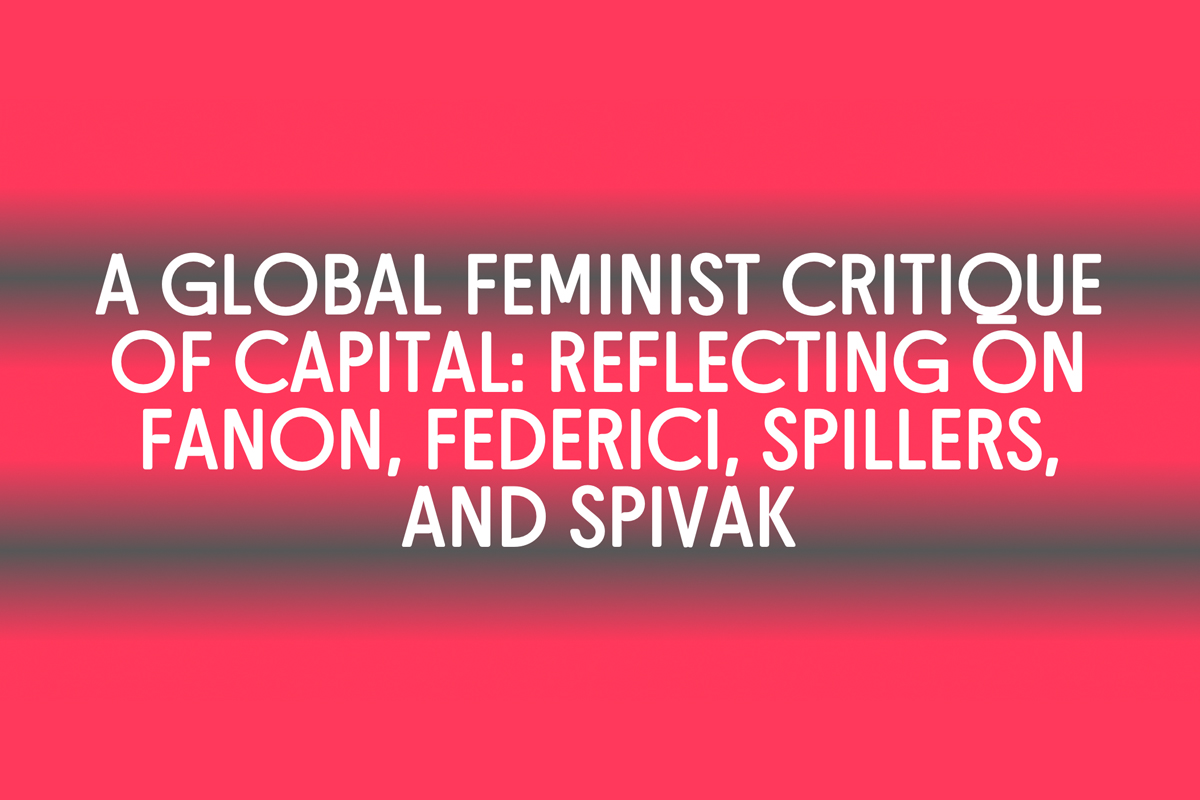 UPCOMING: A Global Feminist Critique of Capital: Reflecting on Fanon, Federici, Spillers &amp; Spivak🍎 In-Person &amp; Live-streamed  Thur 28 Mar 5 - 7pm EST+1 (NY) / 9 - 11pm GMT (UK)  A conversation between Silvia Federici, Hortense Spillers &amp; Gayatri C. Spivak bit.ly/3x8ytpu