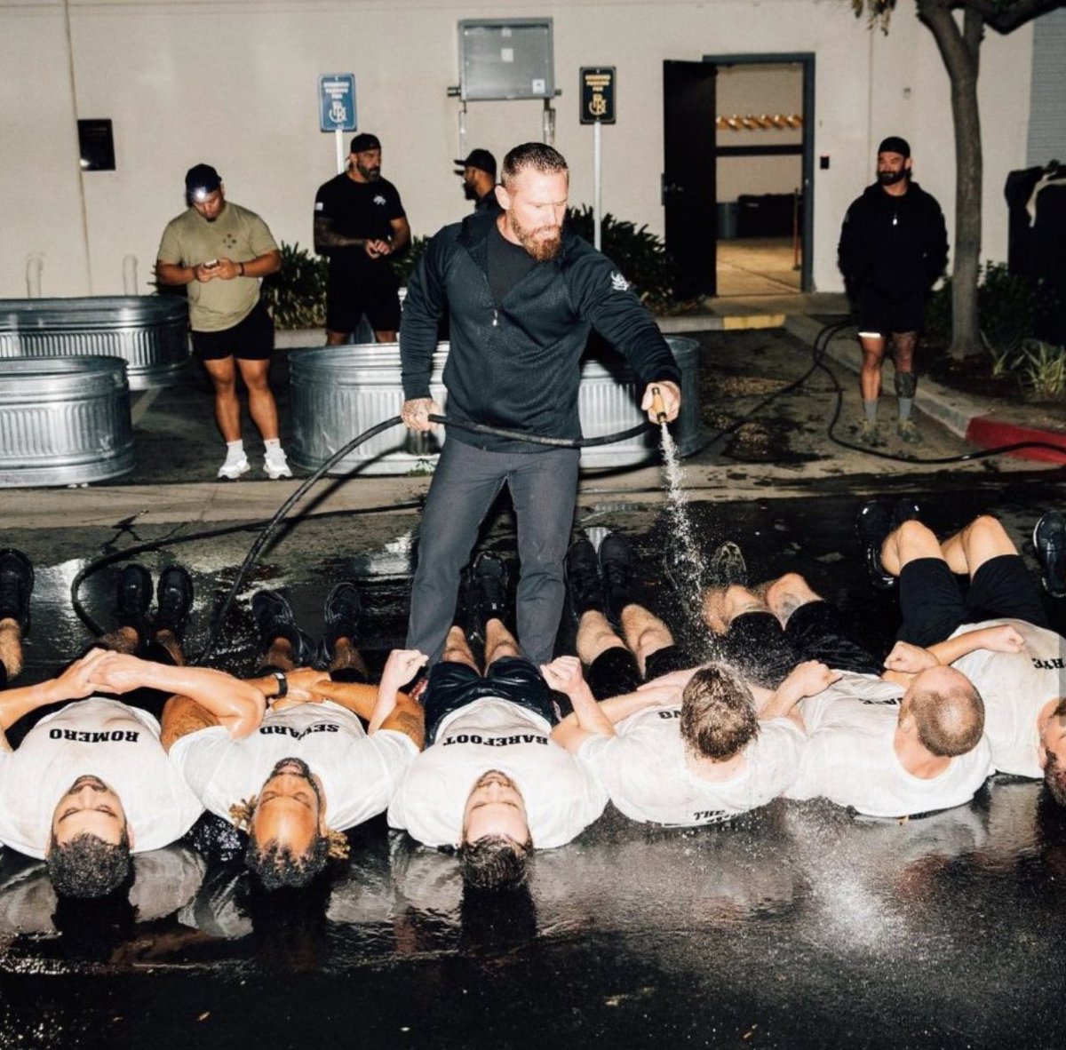 A three-day 'alpha male boot camp' is seeing attendees mocked online for paying $18,000 to endure military grade inspired punishments