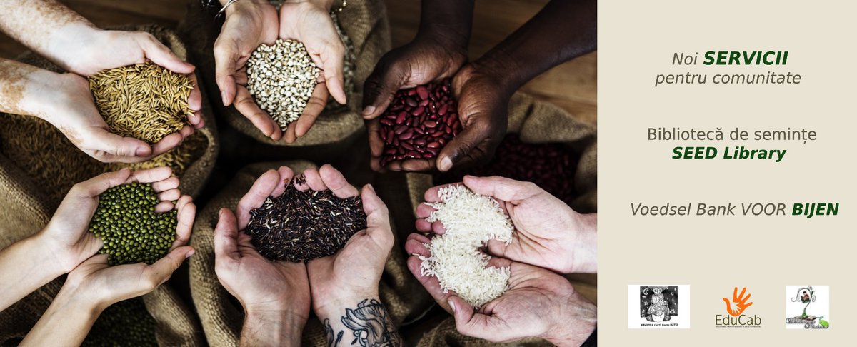 New Seed Library and Voedsel Bank voor Bijen in town! La Biblioteca Cărți pentru Matei mai exact. Vrei să te implici și tu? Dă-ne un semn.
Pentru că împreună putem duce sustenabilitatea un pic mai departe.