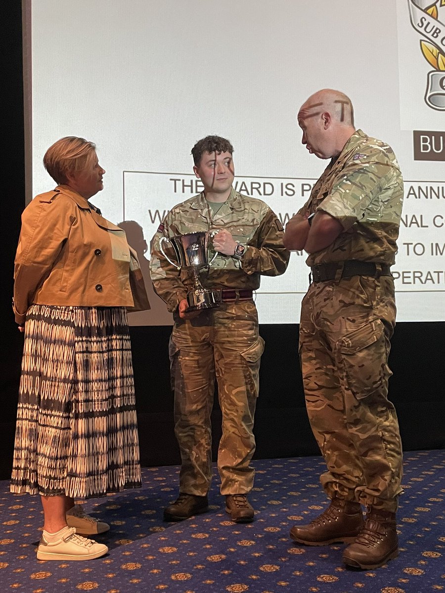 Three out of three for the Norths HCAs😃 Congratulations to LCpl Douglas, who was selected as the Army’s best Health Care Assistant at this years Chief Nursing Officers Conference at the Royal Military Academy, Sandhurst @vicsmoorhouse @qarancassn