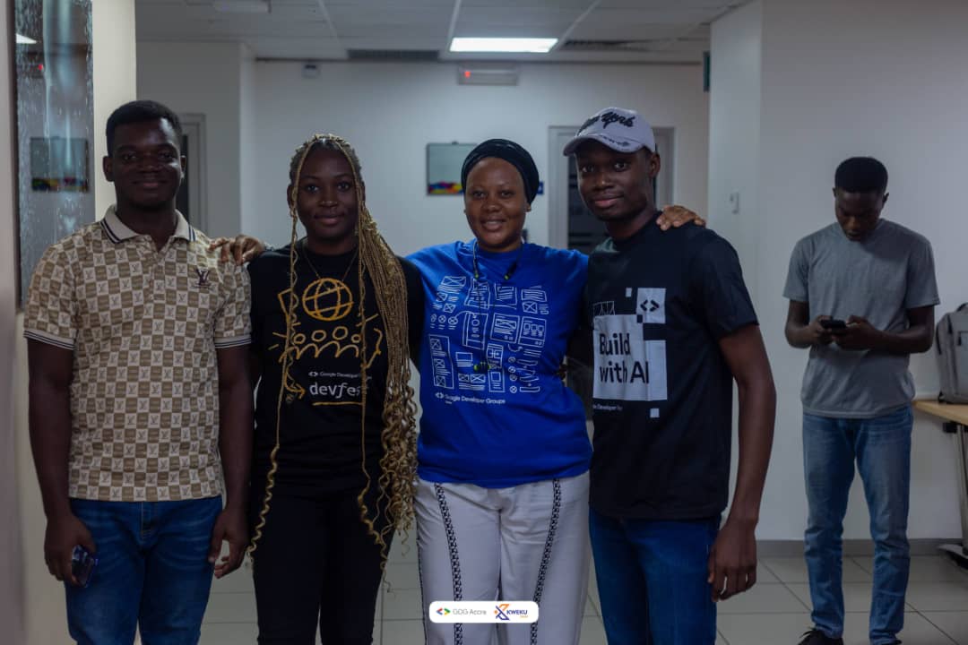 Had an amazing time at the #BuildwithAI event on March 23rd! 🚀 Explored some incredible Google AI tools like Gemini and gained so much insight. A huge shout-out to @kwekutech for the fantastic pics! 📸 #GDGAccra