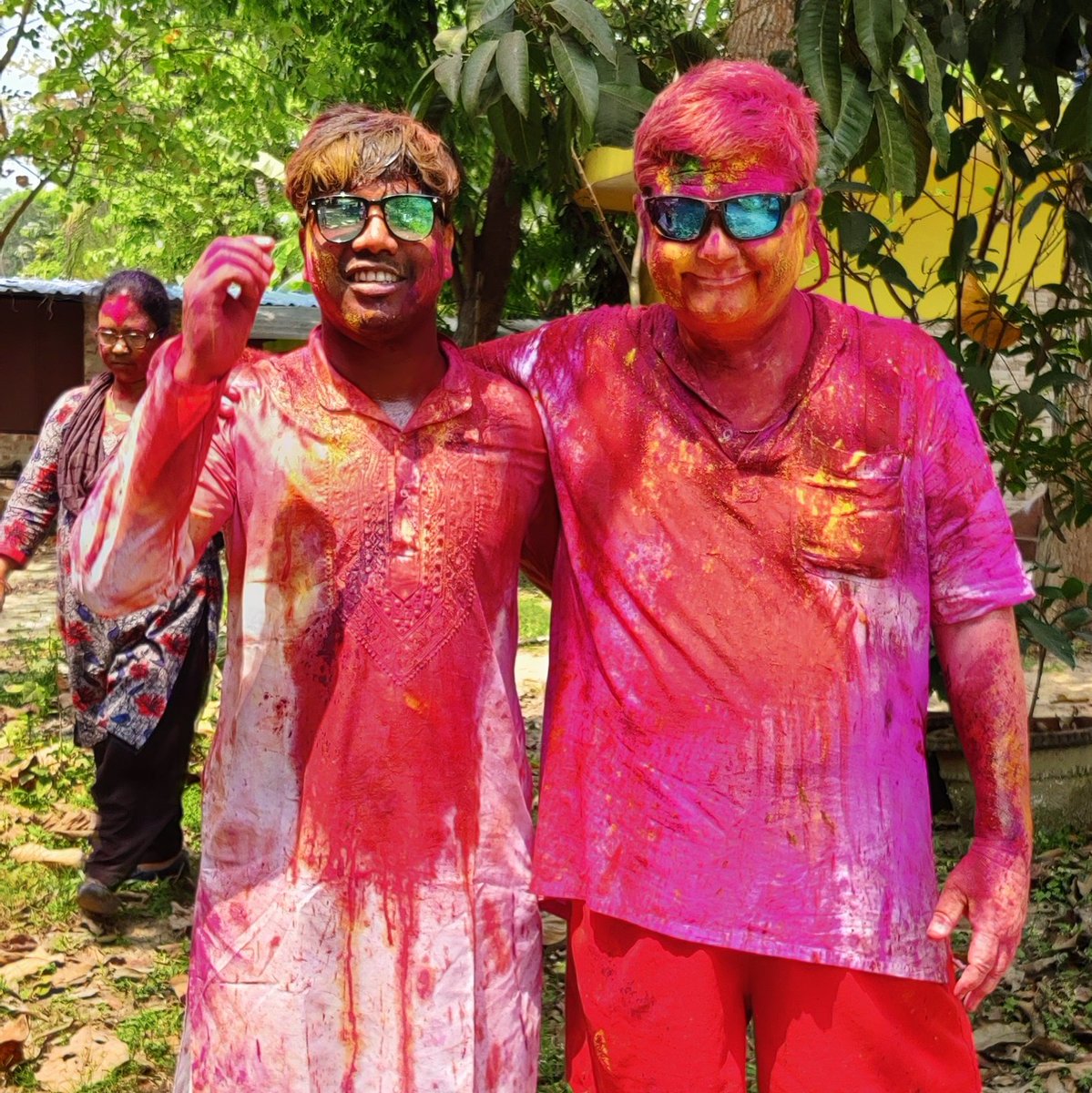 How it started -v- how it ended..... Happy Happy Holi everyone! #HappyHoli