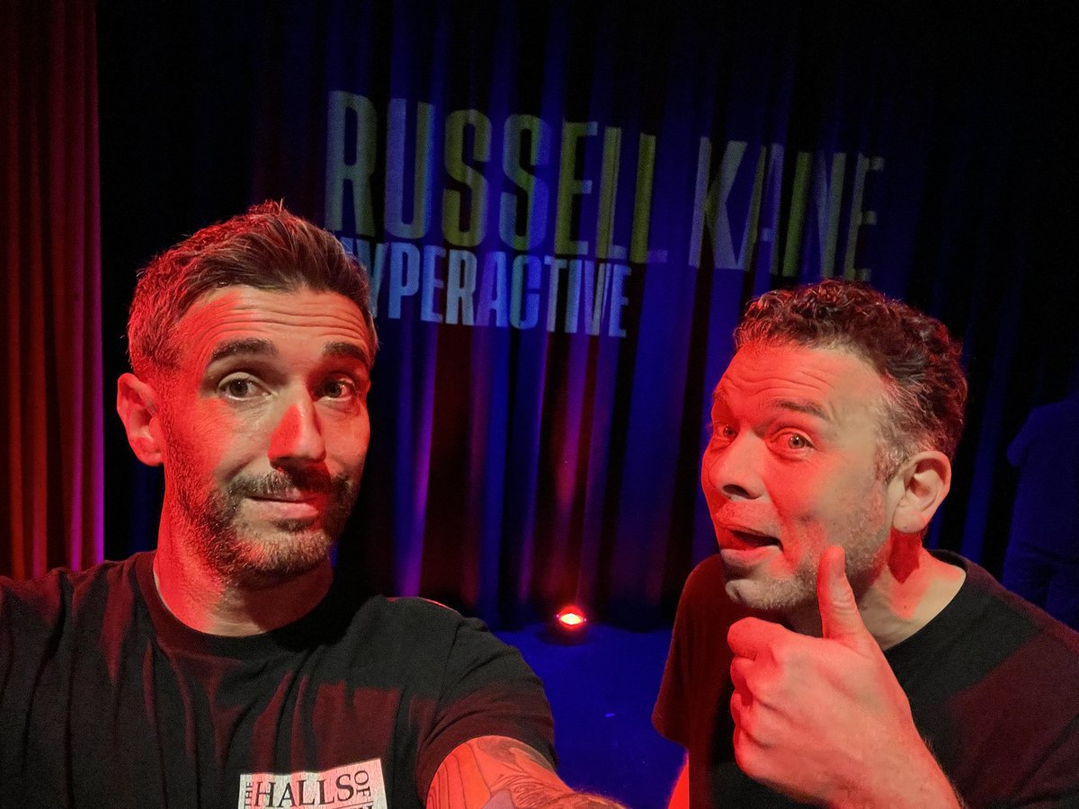 HallsofRid's tweet image. Great fun last night doing tour support for the awesome @russell_kane … you MUST go see Hyperactive when you can, awesome show! 
🎟️👉russellkane.co.uk/tour-dates/
Big thanks for all the nice messages we’ve had and not forgetting the brilliant @ChorleyTheatre  too 👏👏👏