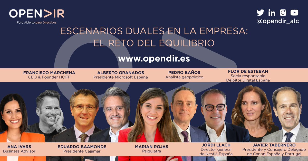 ⚠️Muy atentos❗️Ya está disponible el cartel oficial de @OpendirA Foro Abierto para Directiv@s🔝y como no podía ser de otra forma nuestra @Avtpal colabora en el evento 📢 🗣️ Vive la experiencia y que no te lo cuenten! ℹ️ opendir.es