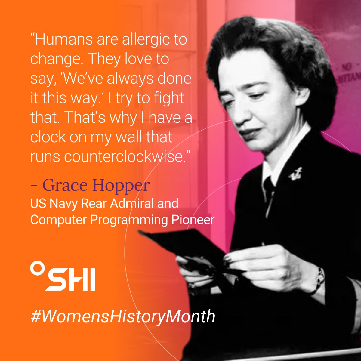 Who are the women that paved the way in #tech? As we close out #WomensHistoryMonth, let’s take a moment to recognize all of the inspiring women who’ve made an impact in the tech industry. #WeAreSHI #InspiringWomen #WomenInTech